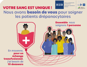 Drépanocytose : campagne pour le don de sang rare et contre les idées reçues