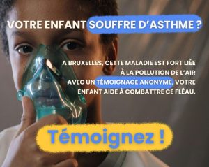 Pollution dans l’air : une asbl recherche des témoignages d’enfants (anonymes) qui souffrent d’asthme