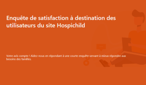 Participez dès à présent à notre grande Enquête de satisfaction en ligne !