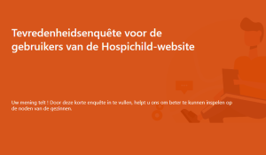 Doe mee aan onze online tevredenheidsenquête!