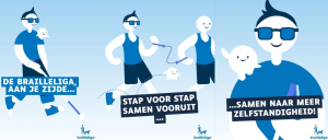 De Brailleliga wil steeds meer blinde en slechtziende mensen begeleiden